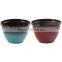 outdoor decorative plastic gradient colored planter