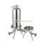 Sanitary filter housing/single cartridge filter