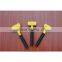 one piece steel stone hammer with RUBBER HANDLE