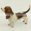 Artificial resin Basset hound dog statues statues for sale