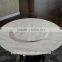Hosehold 4 People Round Turntable Marble Top Stainless Steel Furniture Dining Table and Chairs With Highest Quality