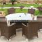 Rattan round dining table +6 seaters SOF1006