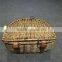 Eco-friendly handmade Wicker woven bicycle accessories front bicycle basket