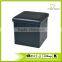 Red Faux Leather Storage Ottoman Cube Portable Foot Rest Stool