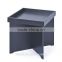 multifunctional home furniture Side Table with magazine rack tray table with glossy finished