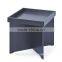 multifunctional home furniture Side Table with magazine rack tray table with glossy finished