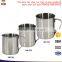 OEM Classical Design 300 ML Stainless Steel Mug Cup With Round Rim