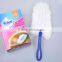one foldable plastic handle with 5 magic cleaning feather duster