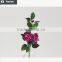 High quality indoor artificial 2 flowers 2buds camellia flowers