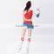 One shoulder girls sport uniform football cheerleader wear BB0023