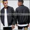 High quality new Autumn Baseball collar Zip Chest Pocket black Mesh lining long sleeve mens 100% Polyester custom bomber jackets