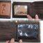 Fashion new real leather patches work man latest notecase