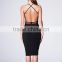 European Fashion Backless Bodycon Dresses Sexy Package Hip Dress For Sale 2016