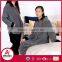 Popular melange yarn grey coral fleece solid zipper bathrobe