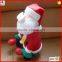 2015 new design cute plush Christmas toys santa claus with hammer with hammer