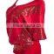female shirt summer short sleeve sequin Asymmetry women tops S6310011