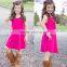 wholesale parent-child clothing fringed tank shift dress design usa sweet child clothing