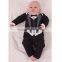 toddler business uniform design long sleeve baby boy romper