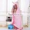Animal cartoon design baby kids hooded bamboo bath towel