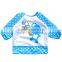lovely cartoon pattern waterproof baby bib with long sleeves