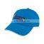 Curved brim unstructured 6 panel baseball hat