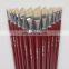 Pure Bristle Paint Brushes With Long Wood Handle
