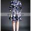 Woman long sleeve print dress wholesale, fashion western dress 2016