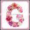 Aidocrystal Articial Flower Letter Custom Bridal Groom Name Wedding Flower Decorations DIY Hot Selling