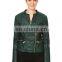 women slim fit leather jacket, fashion leather jacket europe