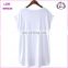 2015 new product women clothes plain white t-shirt wholesale