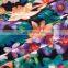 Multifunctional Satin Winter Coat Bulk Sales for wholesales Floral Printing Bomber Jacket
