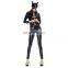 Halloween Costume Patent Leather Cat Girl Neutral Sexy Motorcycle Clothing Stage Performance Cospaly Clothing halloween cosplay