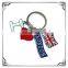 Promotional Antique mask metal keychain