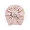 Cute Donut Soft Baby Turban Knot Hats Baby Beanies 100% Cotton Turban Bow Cap