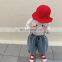 6493 New arrival baby girl long sleeve cotton printing casual t shirt