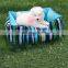 Well Sleeping  Stripes Print Washable Rectangle Shape Canvas Pet Bed