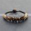 Yiwu jewelry stone jewelry wax cord woven braclets jewellery XE09-188