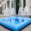 Easy set above ground inflatable square swimming water pool for kids