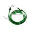 Heavy duty car roof latex bungee cord with metal hook elastic luggage rope