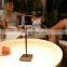 Outdoor hotel dining restaurant decorative bed side table lamp amazon cordless usb rechargeable battery led dimmable table lamp