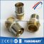 DZR CW617N CW602N quick connect tube male straight brass fittings for pex al pex gas pipe