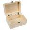 latest popular luxury unfinished wooden treasure gift boxes with lock