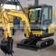 Environmentally friendly 2.5 ton mini hydraulic crawler new excavator price in India
