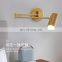 Minimalist Golden Nordic Metal LED Wall Lights Folding Telescopic Long Pole Decorative Wall Lamp
