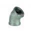 DKV DN15 DN20 1/2inch 3/4inch Galvanized iron male female threaded elbow pipe elbow BSP thread 45 degree elbow