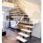 2021 New Interior Staircase With Handrail Designs Stainless Steel Floating&Straight Stairs