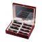 Red Wood 8 Jewelry Glasses Display, Double Slot Sunglasses Box