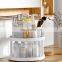 Rotating  Plastic 2-Tier Bathroom Kitchen Storage Rack Spice Rack Organizer