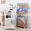 High Quality Plastic laundry hamper on wheels 2 tier laundry hamper basket bathroom laundry hamper with wheels