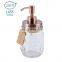 Factory 304 Stainless steel and metal stainless steel lid soap lotion pump and Lids with straws mason jar